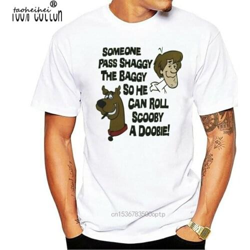 Pass Shaggy The Baggy So He Can Roll Scooby A Doobie Homme Plus Size TEE Shirt
