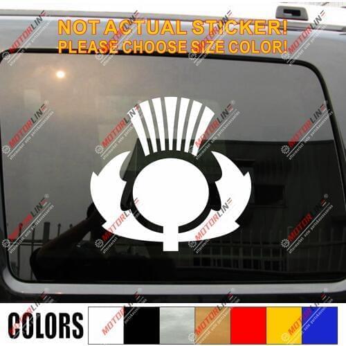 Thistle Scottish Flower Decal Sticker Scotland Car Vinyl pick size color b
