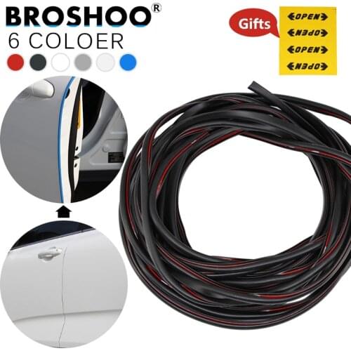 BROSHOO Auto Door Side Protector Scratch Crash Rubber Strip Stickers For Suzuki SX4 Grand Vitara Alto Swift Ignis Car Styling