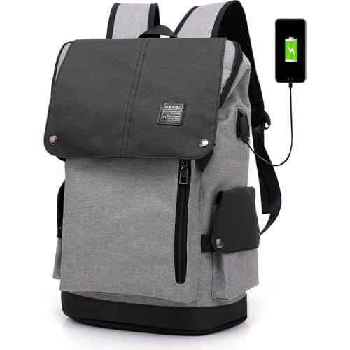 Fashion Mens Backpack Waterproof Canvas Backpack Laptop Computer Large Capacity School Backpack for Boys Casual Bags for Man