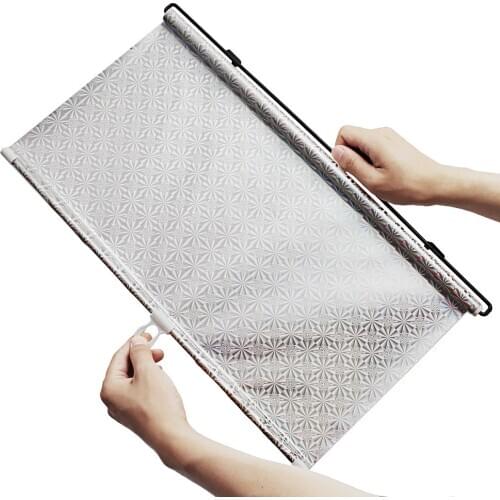 Silver Car Window Retractable Sunshade Windshield Sunshade Auto Curtain Shade Cover Sun Shield Visor Car Sun-shading Curtain