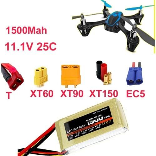 High rate LIPO battery 3s 25c 11.1v 1500mah drone aircraft li-poly battery 25C low resistance rechargeable fpv battery