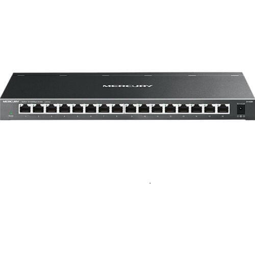 Steel, 16* RJ45 Ports 10/100Mbps Fast Ethernet Network Switch, Auto MDI/MDI-X, Half/Full Duplex, external power supply Plug&Play