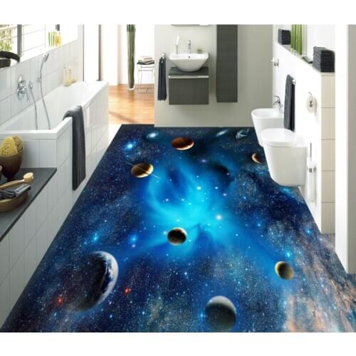 Waterproof wall murals wallpaper for floor 3 d for living room blue sky 3d floor painting wallpaper