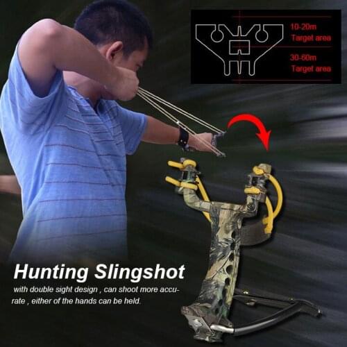 High quality hunting slingshot rifle optics alloy compass with double sight gz47-0001