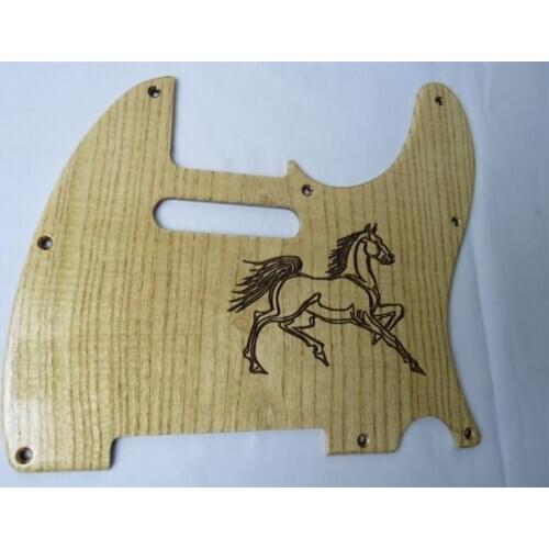 1pc carved ailanthus wood Telecaster Guitar Tele Pickguard #2293