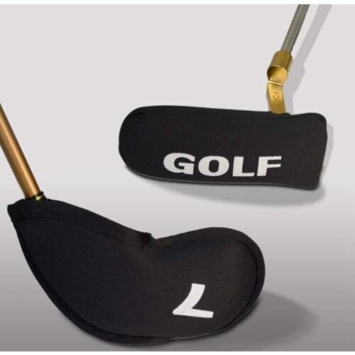 10Pcs Golf Club Head Covers Iron Putter Protective Head Cover Outdoor Sports Golf Accessories Headcover Protector Set