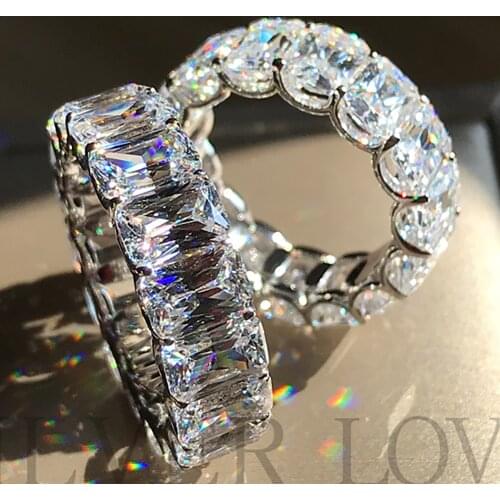 14K Au585 Gold Women Ring Moissanite Diamonds Princess Square Round Heart Emerald Wedding Party Engagement Anniversary Ring