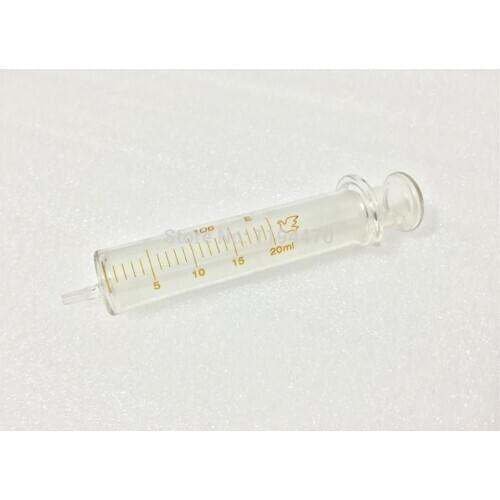 4pcs/Lot 20ml Glass Syringe Injector Lab Glassware Sampler