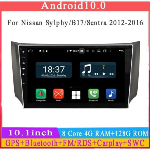10.1" special android 10 Car DVD Player For Sylphy B17 sentra 2012-2015 car multimedia gps glonass wifi 4g ram 64g rom DSP RDS