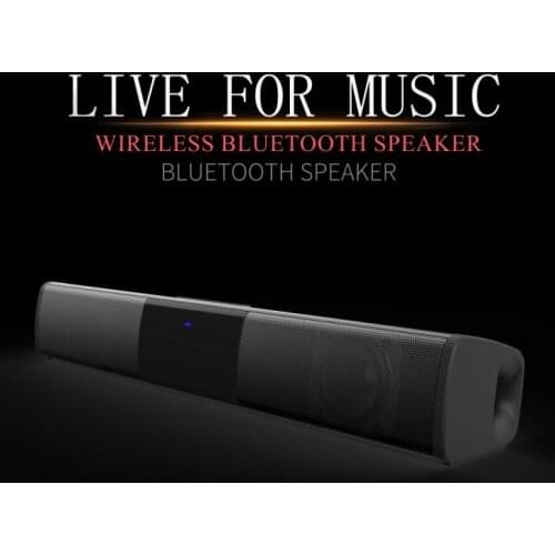 Meeting Speakers Wireless Bluetooth Sound Bar, Stereo Battery Powered Mini Soundbar Speaker for Home Tablets Desktop Cellphone