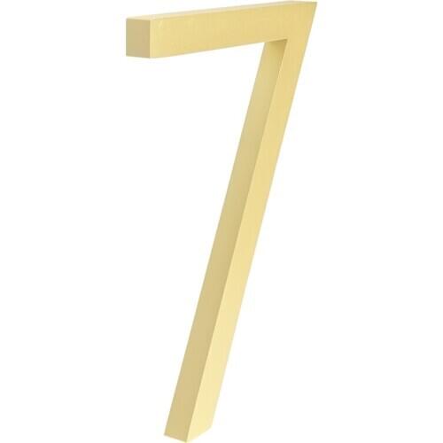 Big Floating House Number Sign Golden 15cm Modern Building Signage Outdoor Huisnummer Numeros Casa Door Numbers Address Plate