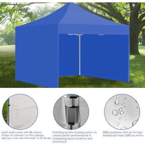 Four-corner Folding Tent Cloth Canopy Sides Panels Only Tent Gazebo Shade Sails Nets Waterproof 210D Oxford Cloth Garden Shade