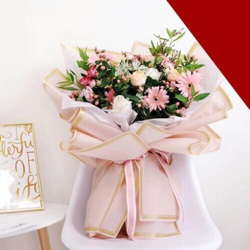 Flower Packaging Paper Macaron Color Packaging Material Kraft Paper Bouquet Florist Supplies Gift Wrapping Paper