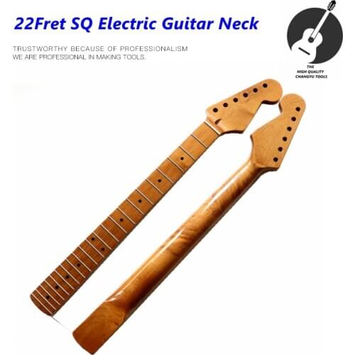 New Strat Electric Guitar Neck DIY Roast maple Bright light SQ guitar assembly replacement 22Fret Guitar accessories part