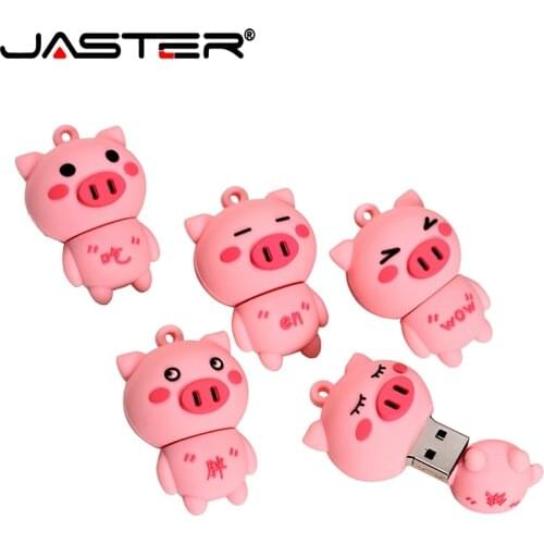 JASTER usb 2.0 cute Mini Ppig usb flash drive usb 2.0 4GB 8GB 16GB 32GB 64GB pendrive gift usb