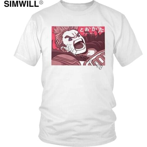 Mens Cotton Mirio Togata Tshirt Short Sleeves My Hero Academia T-shirt Casual Japanese Anime T Shirts Gift Fans Tee Clothing