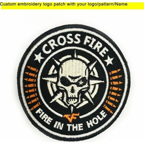 Custom patches in Embroidery for Clothing Embroideried patch 3D Embroidery Customization Iron on or Hook DIY on Apparels