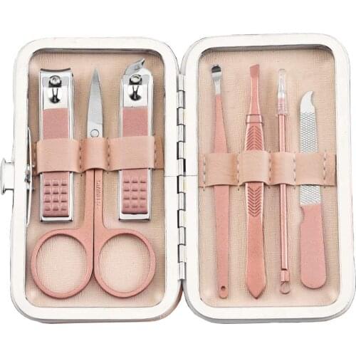 Stainless Steel Manicure Pedicure Tool Professional Set Hand Face Care Foot File Pedicure Cutter fingerNail Toenail Scissors Kit