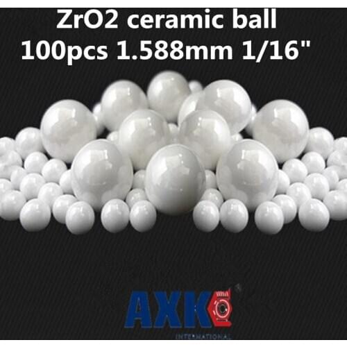100pcs 1.588mm 1/16" Zro2 Ceramic Balls Zirconia Balls Used In Bearing/pump/linear Slider/valvs Balls