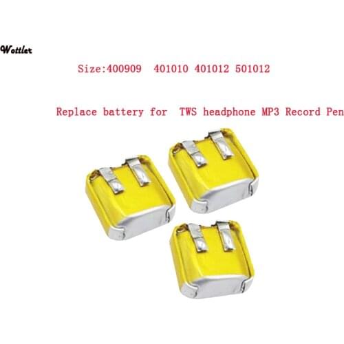 High Qulity 3.7v polymer Lithium Battery 50mah 501012 30MAH 401012 Suitable for I7 i8 i9 i10 bluetooth headset MP3 MP4