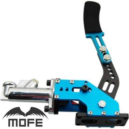 MOFE Universal Adjustable Vertical 0.7" Master Cylinder Drift Hydraulic Handbrake Hand Brake Blue