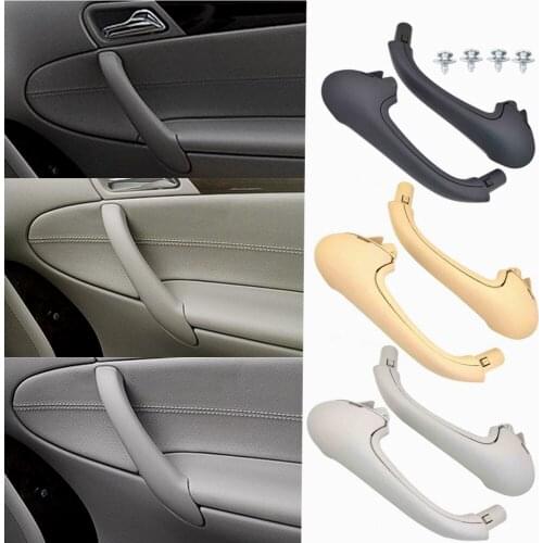 Car Front Left / Right Interior Inner Door Pull Carrier Covers Handles Trim New For Mercedes For Benz W203 C-Class 2038101551