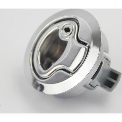 Zinc alloy floor lift Inlet handle for boat deck hatch lifter security access doors lock hole cutouts round lock pull-type plan
