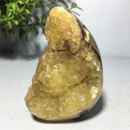 Natural Septarium Gemstones Chakra Treatment Specimen Ornament For Home Decoration Reiki Healing Quartz Crystal Egg Gift