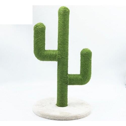 Sisal Cactus Cat Tree Climbing Rack Vertical Claw Board Pet Supplies Creativity Plush Toys Interactive Three Style