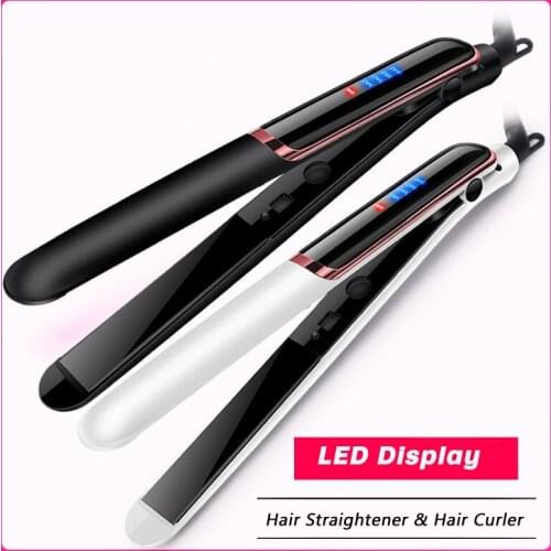 Professional Temperature Setting Electric Hair Curler Long Curling Tong Wand LCD Screen Negative Ion Infrared Hair Curling Iron