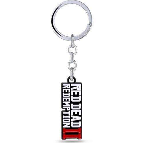 Reddead Keychain enamel Llaveros Metal Pendant Keyring For Men Women Fashion Bag Accessories