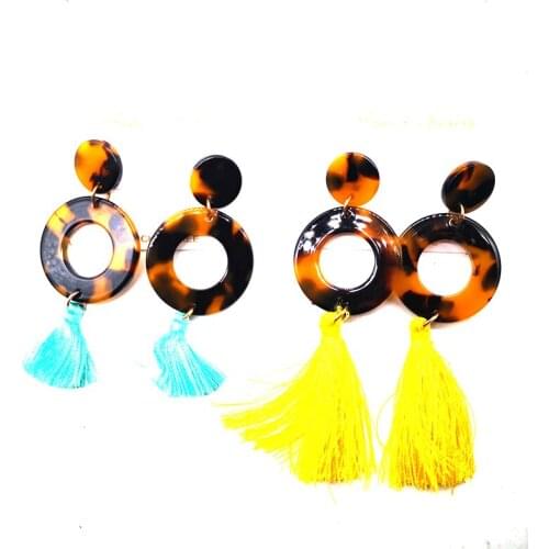 2020 Acrylic Leopard Stud Earrings can mixed 2 colors