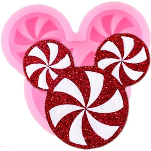 Disney Swirl Mickey Phone Grip Silicone Molds Car Charm Epoxy Resin Keychain Mold Candy Chocolate Fondant Cake Decorating Tools