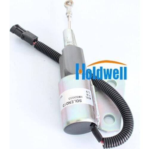 Holdwell Cummins 4BT Enigne Syncro Start Shut Down Solenoid 3991168 24Vdc for Case