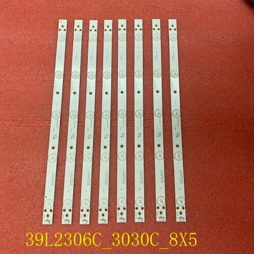 5set=40pcs LED Backlight strip for Sanyo DP39D14 Toshiba 39L2309C 39L2306C TCL_39L2306C_3030C 4C-LB390T-YHB 006-P2K2051B
