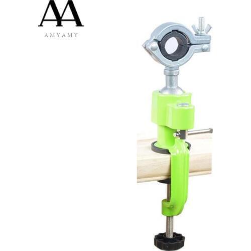 AMYAMY Universal Bench Vise Swivel Tabletop Clamp Vice 360 Rotating Tilts Work Hobby Grinder Holder Metalwork Drill Versatile