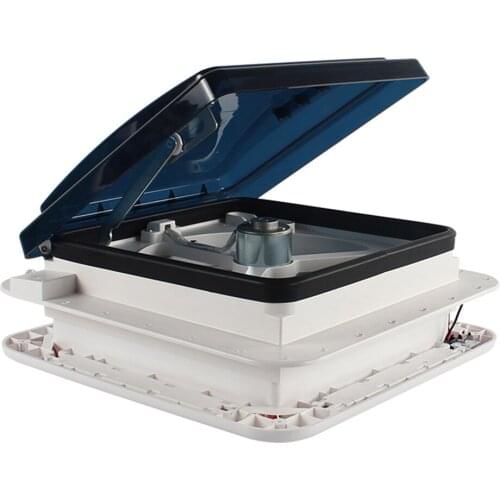 TopwellRV 11'' RV Camper Caravan Accessories Manual Control Roof Ventilator Fan With Led Light