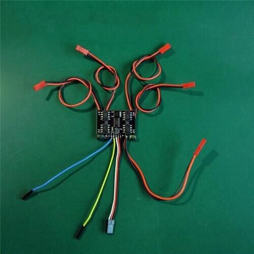 High Version 2-3S 4CH 5Ax4 ESC DIY Model Electronic Speed Controller ESC for Omnidirectional Car GB25 GB37 Gearmotor Spare Parts