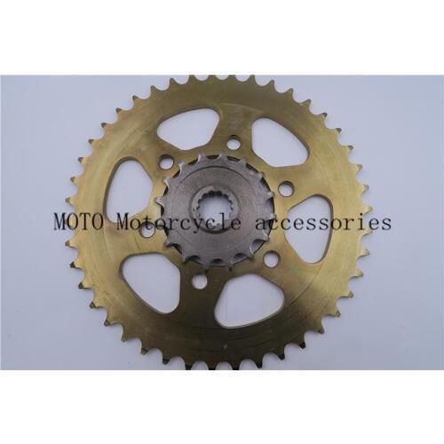 Motorcycle Sprocket 43 Teeth 520 Chain For Kawasaki ZX-6R 2007 08 09 10 11 2012 2013 2014 2015 2016 Front&Rear Sprocket