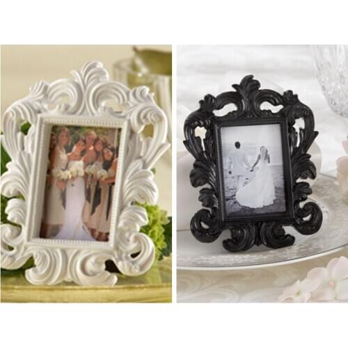 10 Pieces/lot) Black and White Baroque Place Card Holder and Photo Frames Party Favors for Wedding guest gift and table holder