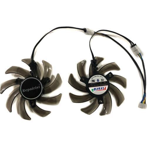 2Pcs/set GA91S2U FDC10H12S9-C MAXSUN GTX1070 GPU Card Cooler Fan For PALIT GTX1080 1070Ti/1060 DUAL Graphics Card Replacement