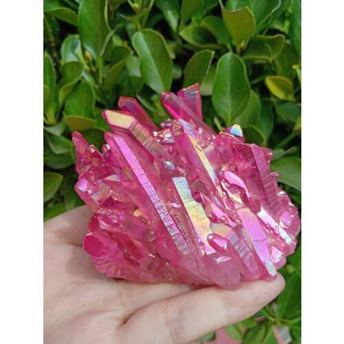 207g Aura quartz crystal titanium bismuth silicon cluster