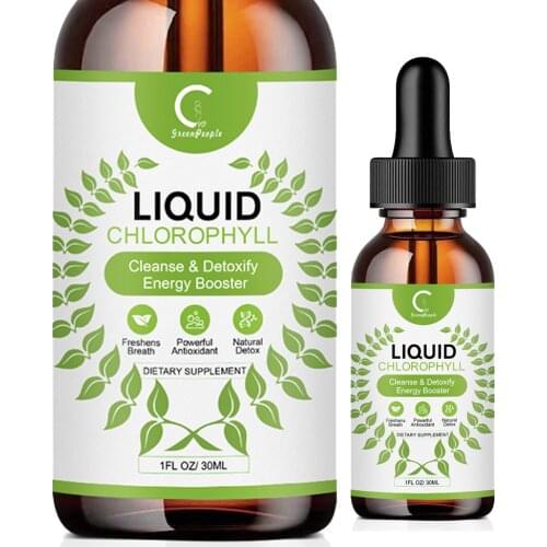 50ML Liquid Chlorophyll Drops Detox Suppresses Appetite Help Defecate ​Reduce Fatigue-Edible Liquid Chlorophyll Health Products