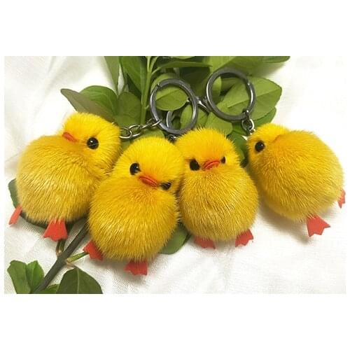 Free shipping mini yellow duck keychain fashion duck gift little yellow duck