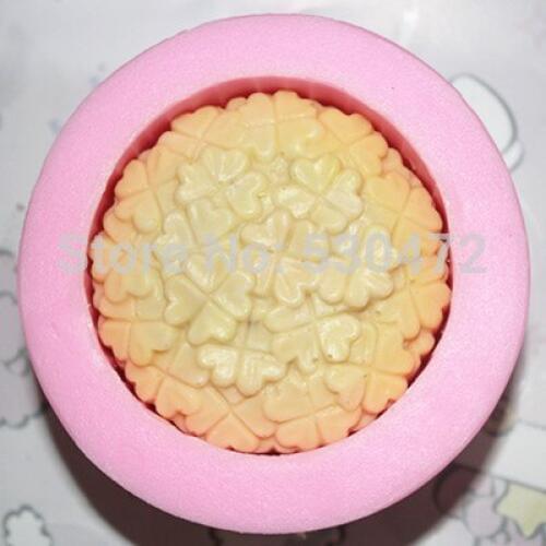 C292 Clover clay pottery cake mould silicone soap Mold kitchen tools