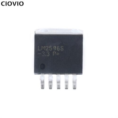 CIOVIO 5PCS In Stock New LM2596SX-3.3/NOPB TO263-5 LM2596SX-3.3 LM2596SX LM2596 2596