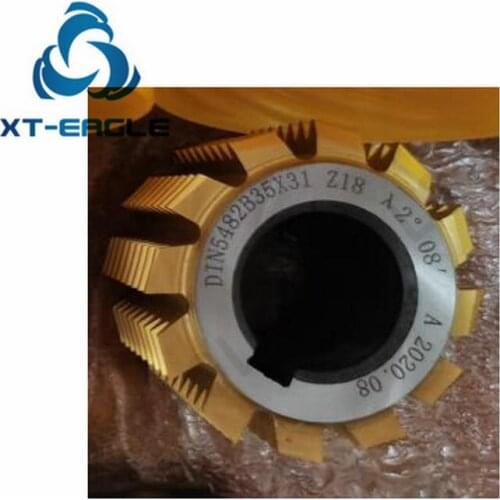 DIN5482 Standard HSS M1.75 Involute Spline Gear Hob Cutter PA30 degree 50-55*50*22hole