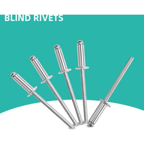 Blind Rivets Aluminum alloy M2.4 M3.2 M4 M5 Fastening accessories 50Pcs