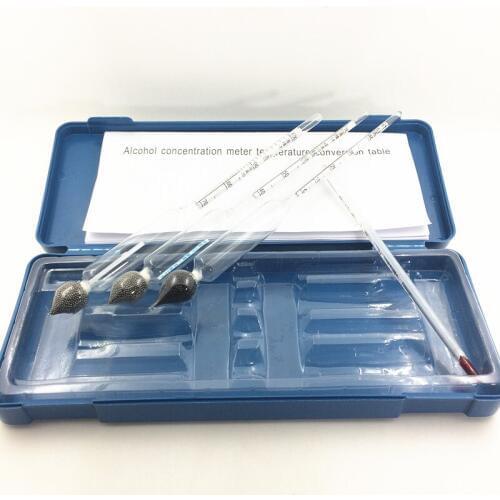 Alcoholmeter wine Alcohol Meter Wine Measuring Instrument for Vodka Whiskey Alcohol Measurement Wine Hydrometer Tester